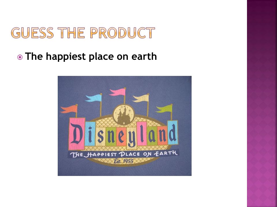  The happiest place on earth