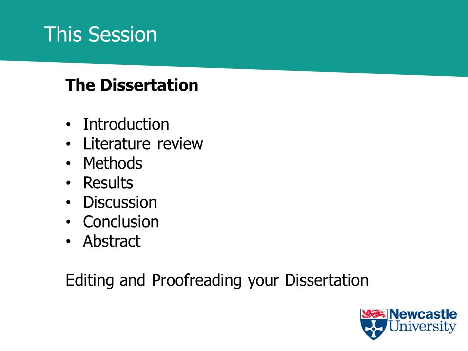 Writing the introduction to your dissertation