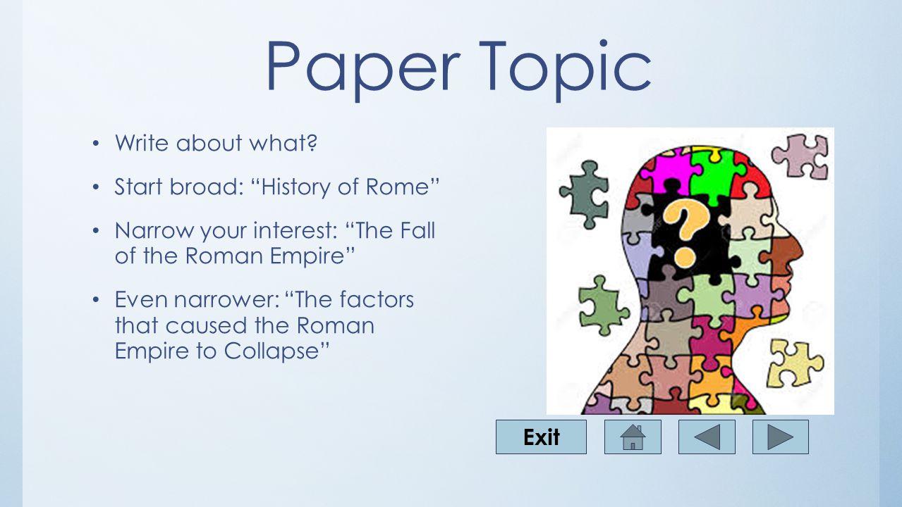 Research Paper History