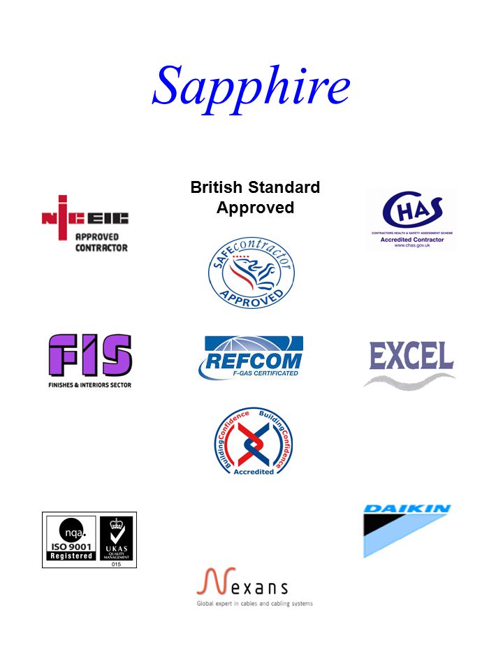 British Standard Approved Sapphire