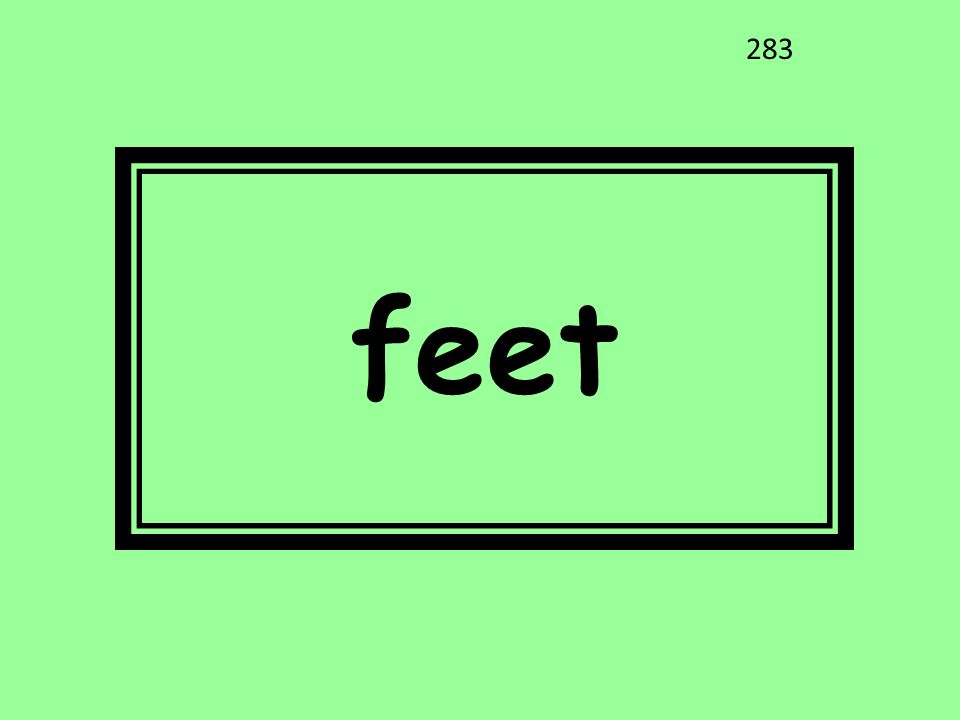 feet 283