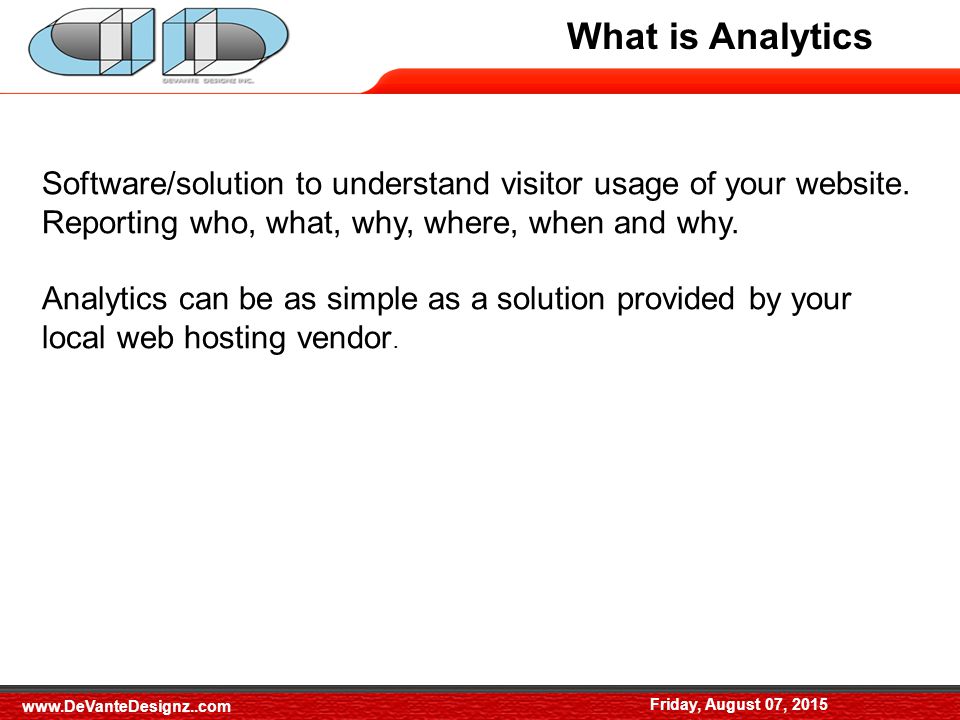 What is Analytics Software/solution to understand visitor usage of your website.