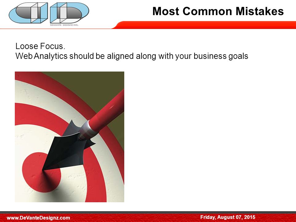 Most Common Mistakes Friday, August 07, 2015 Loose Focus.
