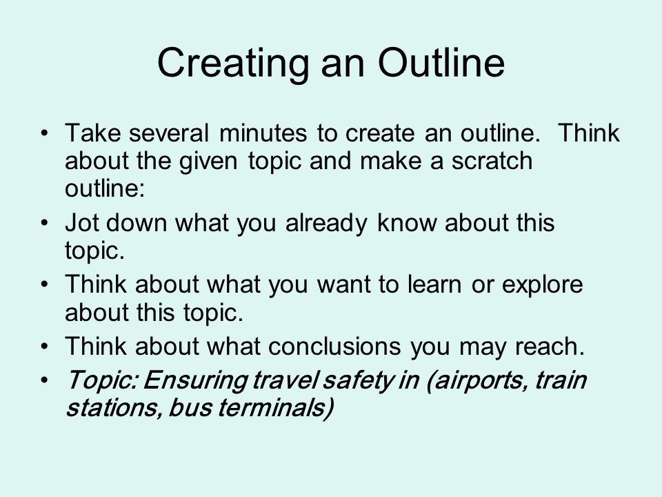How To Make Outline For Essay