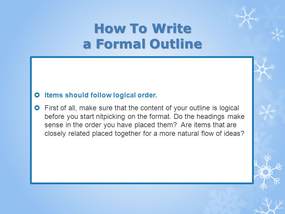 How To Write An Argument Essay Outline