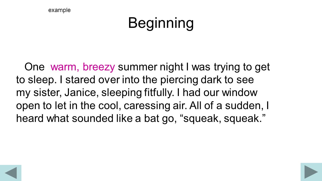 Example Of A Narrative Essay