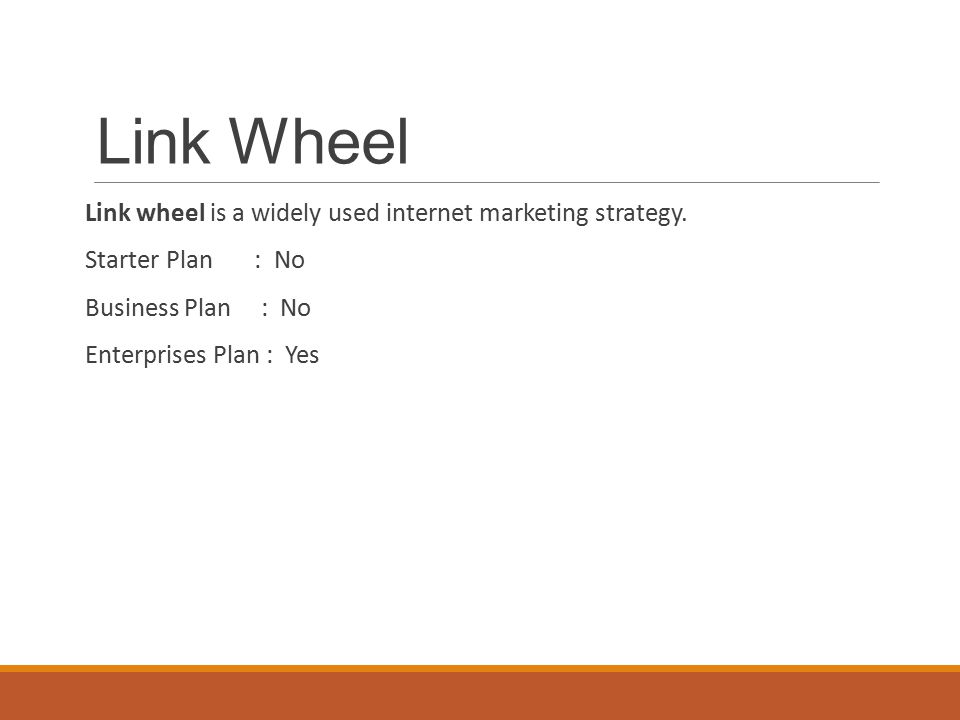 Link Wheel Link wheel is a widely used internet marketing strategy.