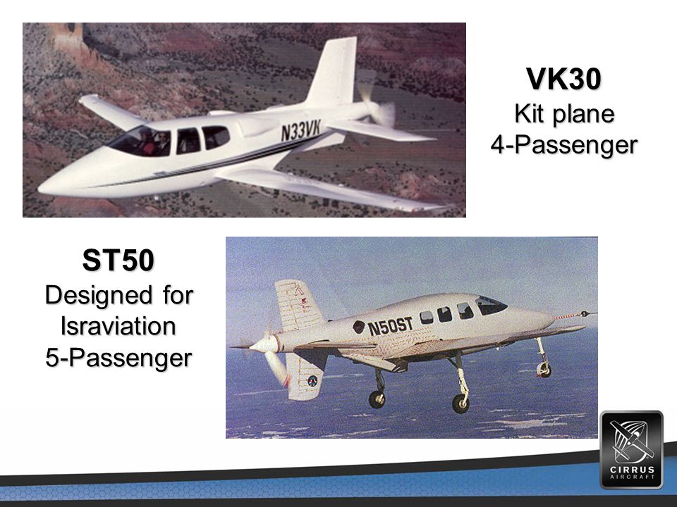 VK30 Kit plane 4-Passenger ST50 Designed for Israviation 5-Passenger