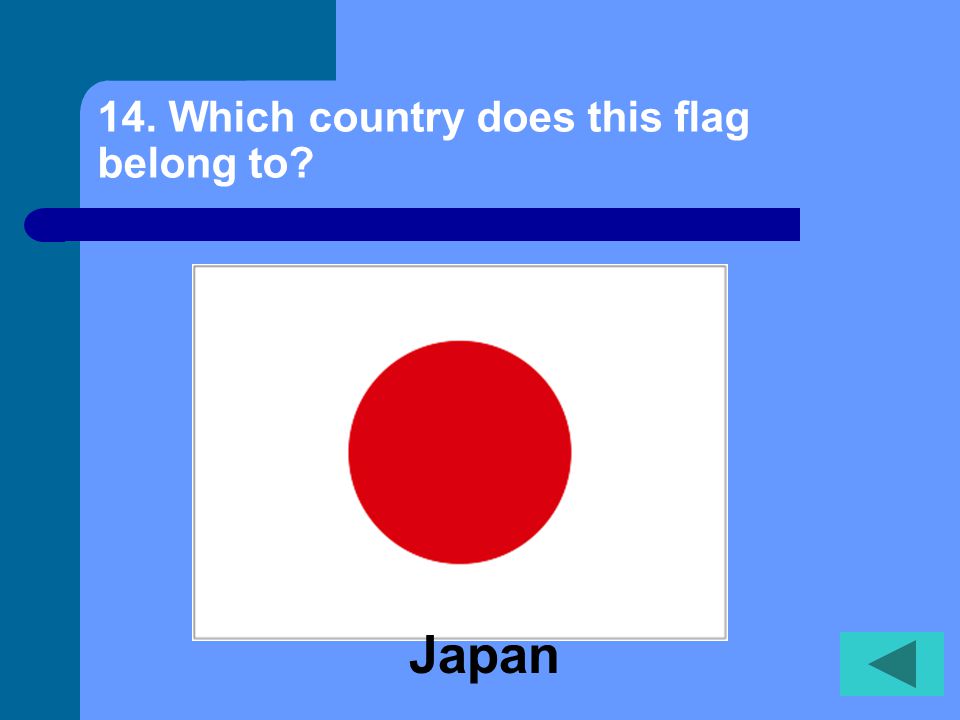 13. Which country does this flag belong to Germany