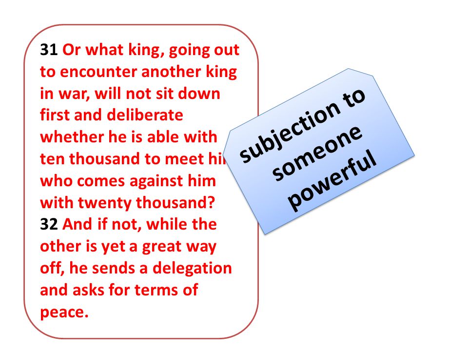subjection to someone powerful subjection to someone powerful