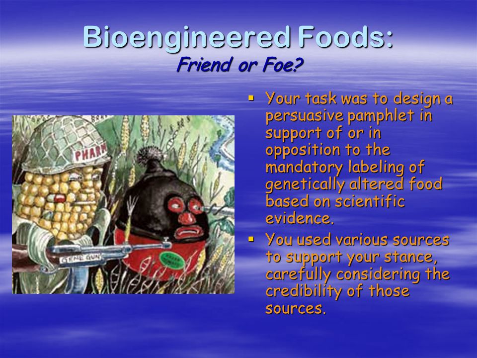 CAPT EMBEDDED TASK Bioengineered Foods