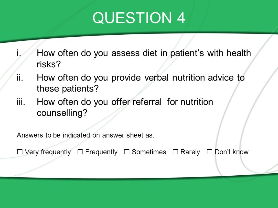 nutrition counselling presentation