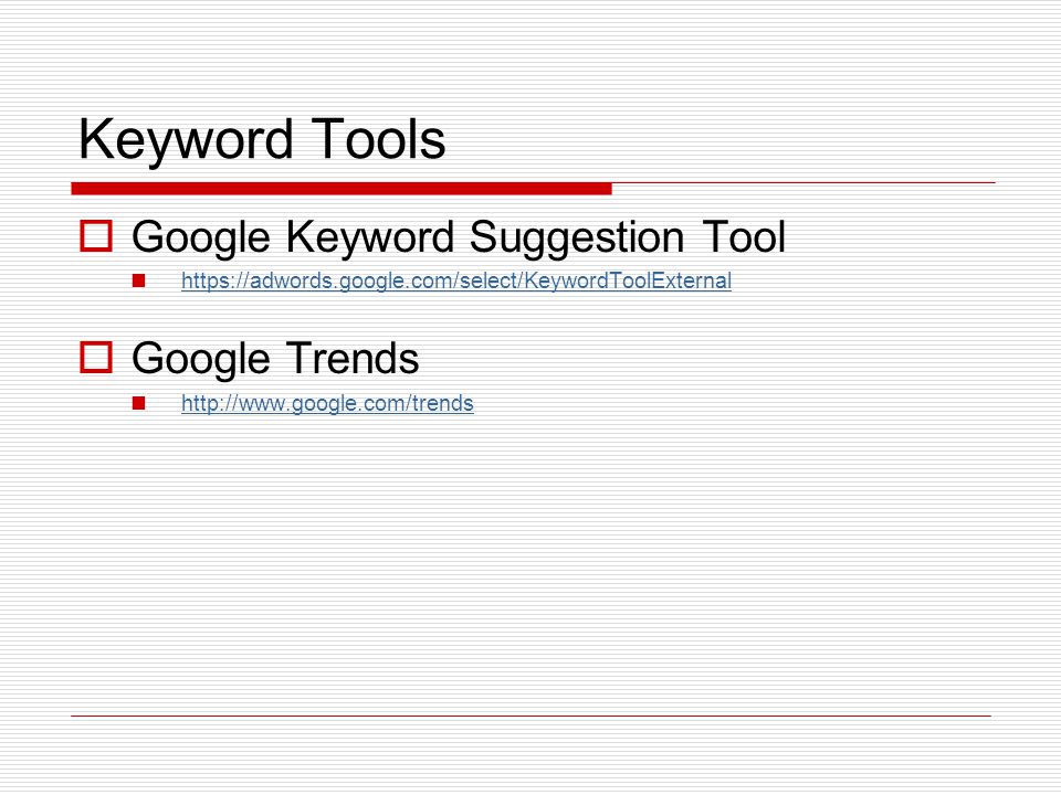 Keyword Tools  Google Keyword Suggestion Tool    Google Trends