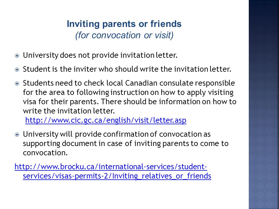  University does not provide invitation letter.