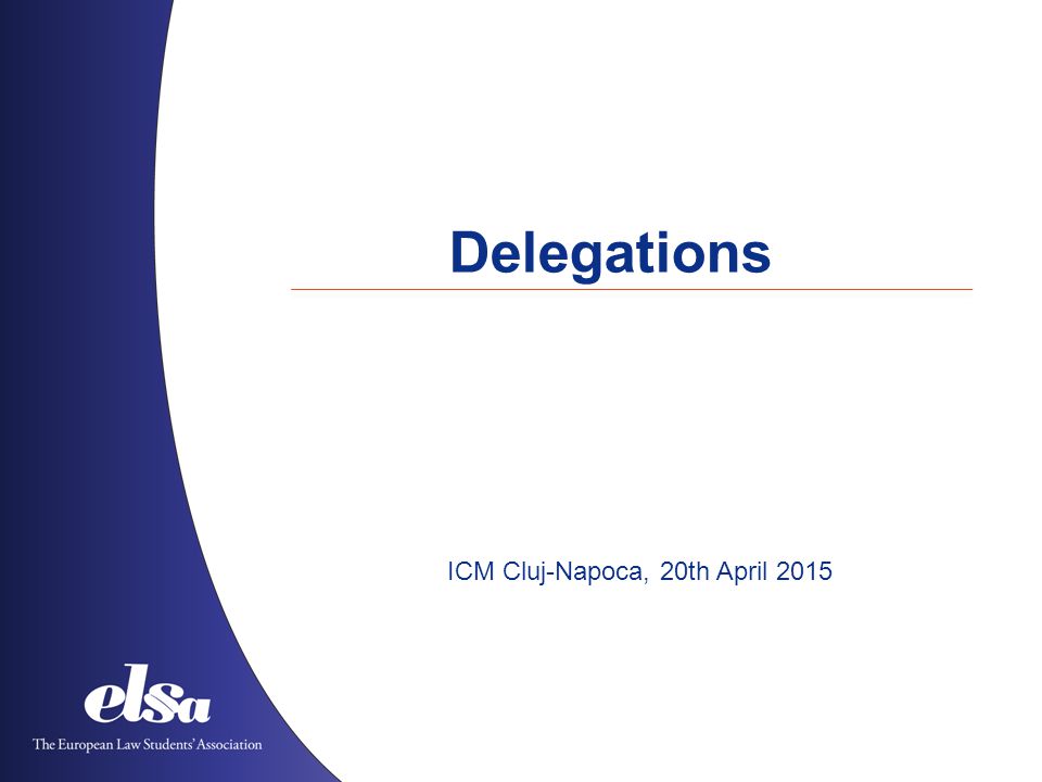 Delegations ICM Cluj-Napoca, 20th April 2015