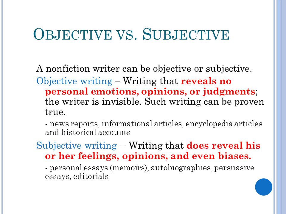 non fiction writing writing a