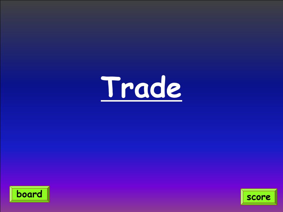 Trade score board
