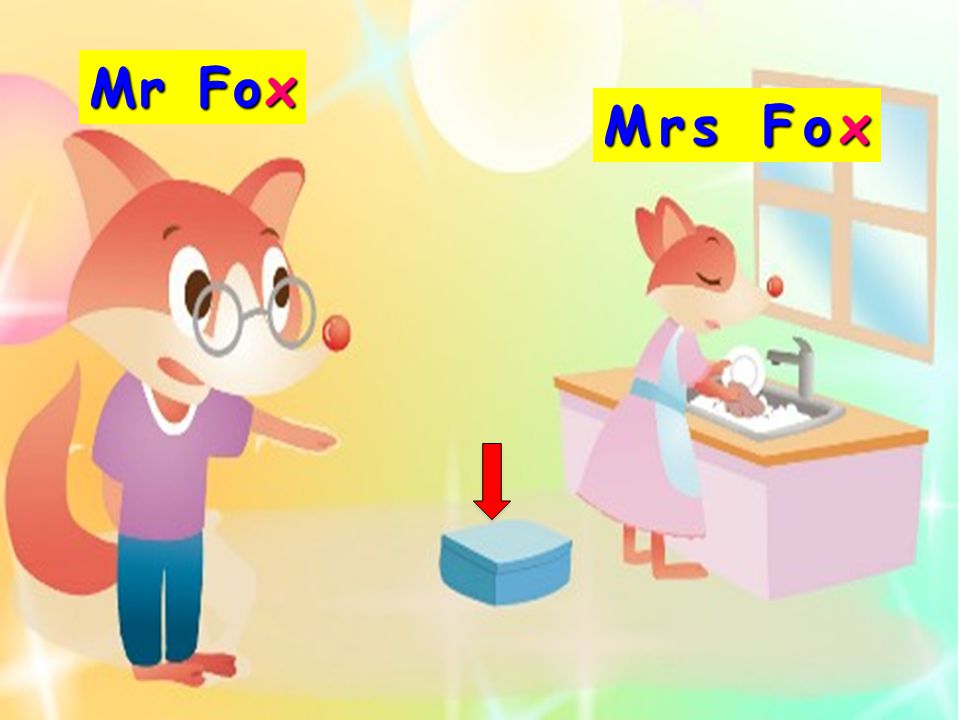 x box fox six taxi [ ks ] Mrs Fox