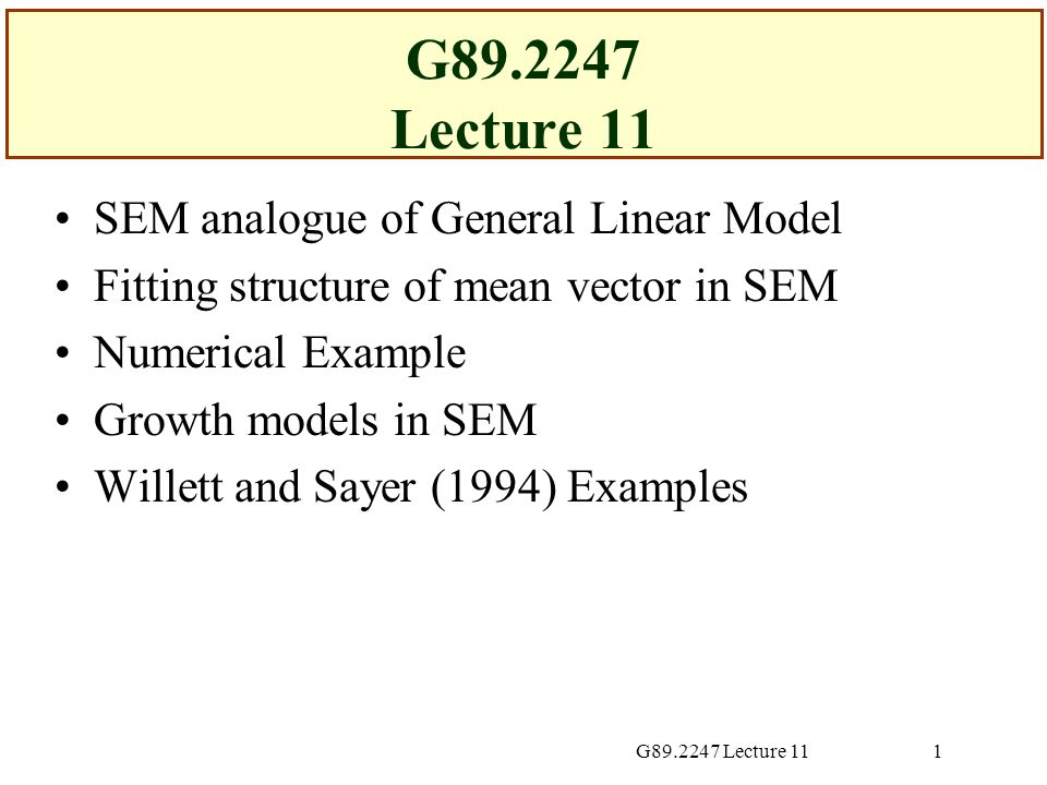 sem examples