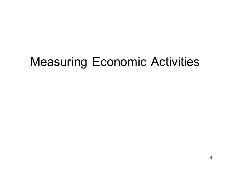 Measuring Economic Activities 4