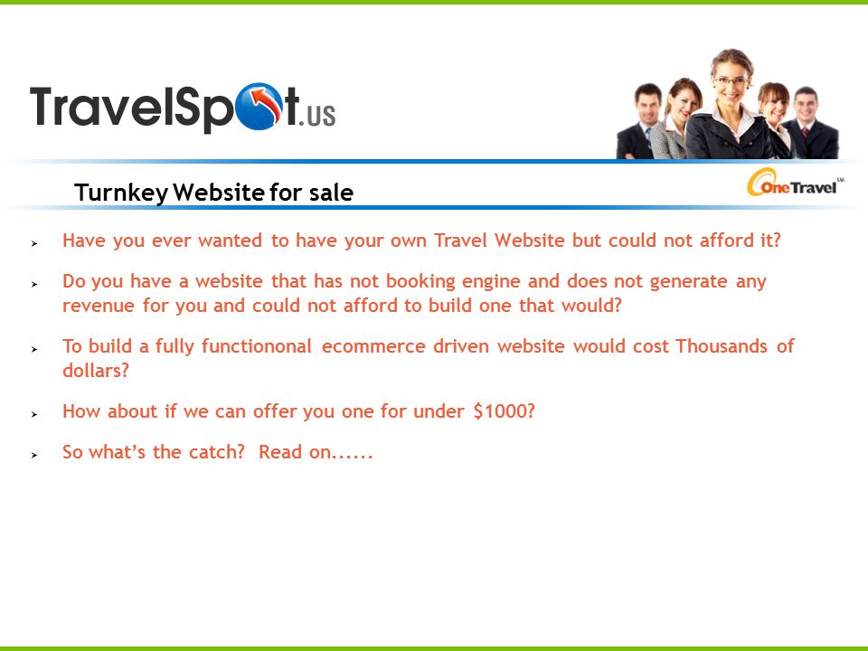 Turnkey Website for sale  Have you ever wanted to have your own Travel Website but could not afford it.