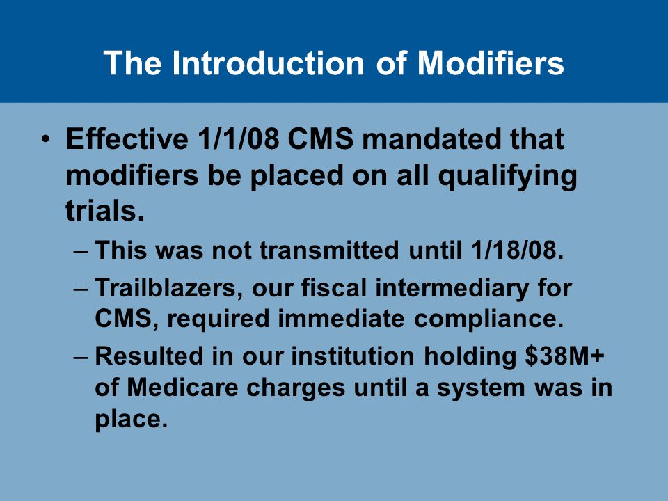 medicare modifiers