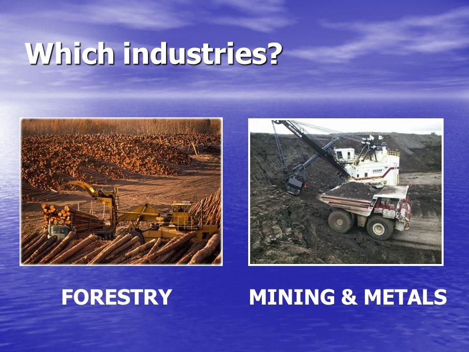 Which industries FORESTRY MINING & METALS