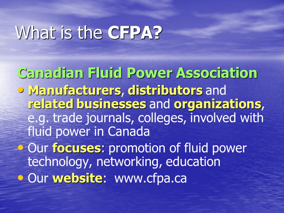 What is the CFPA.