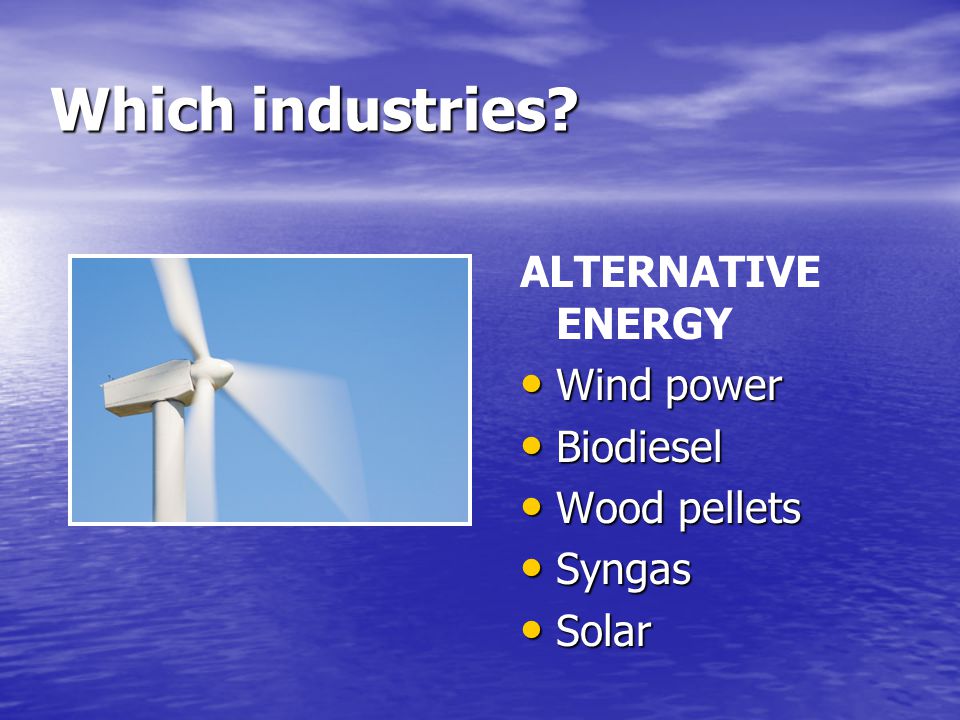 Which industries.