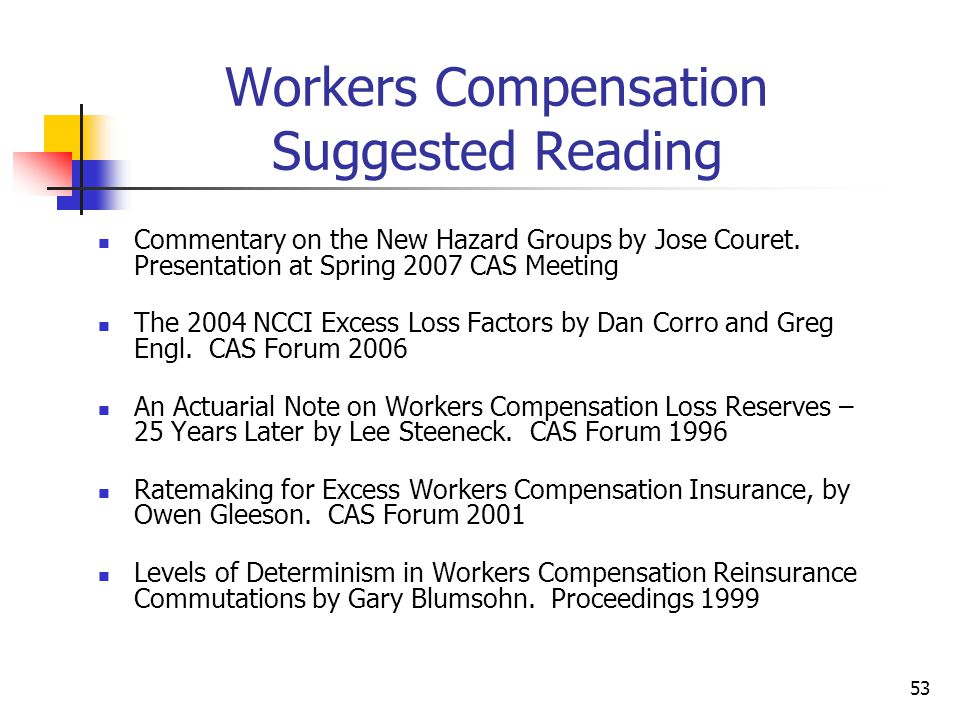 Workers Compensation Insurance Actuary 44billionlater Care Reinsurance Boot Camp On Techniques Workers