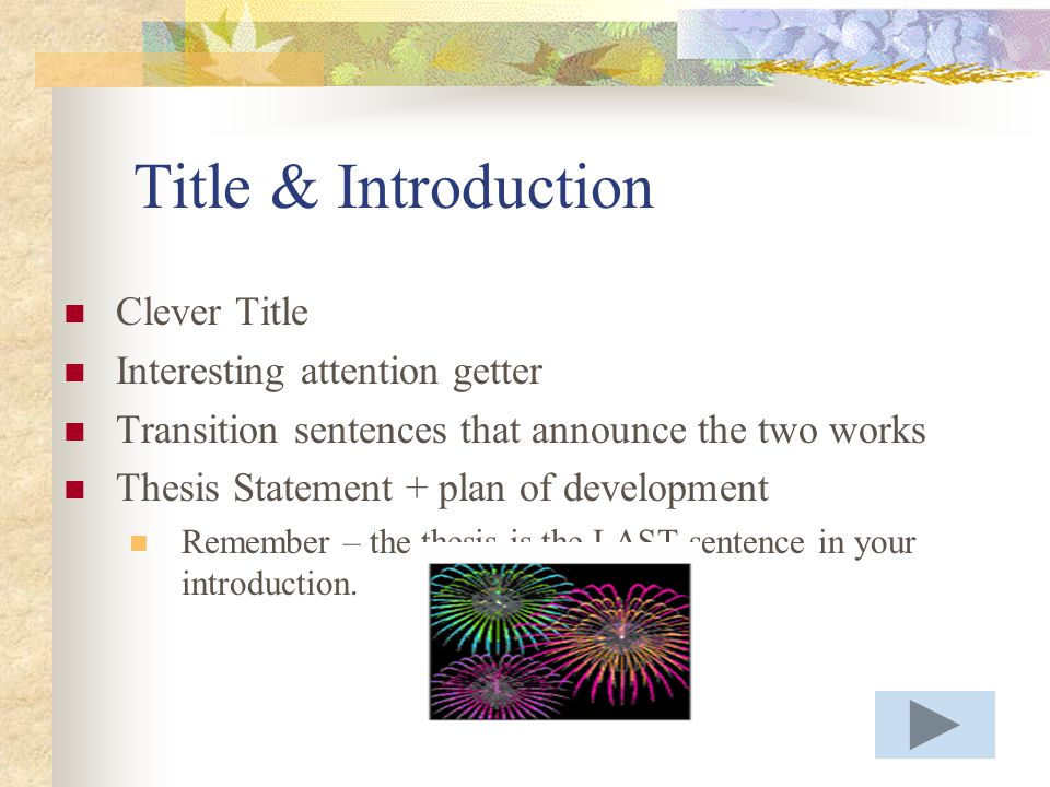 thesis statement and plan of development thesis statement and plan of development