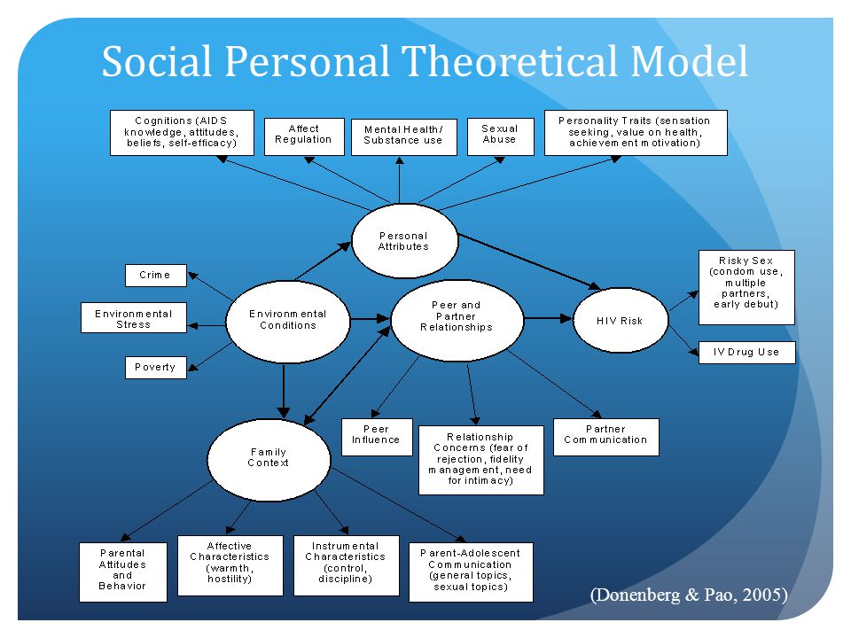 Social Personal Theoretical Model (Donenberg & Pao, 2005)