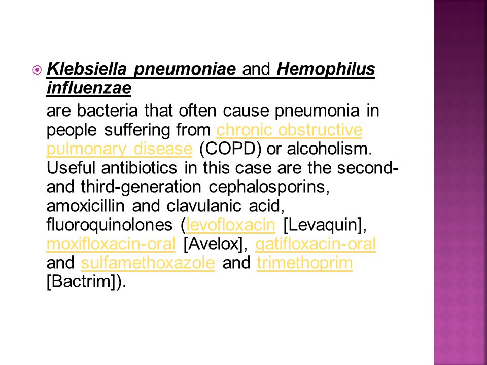 Bactrim pneumonia