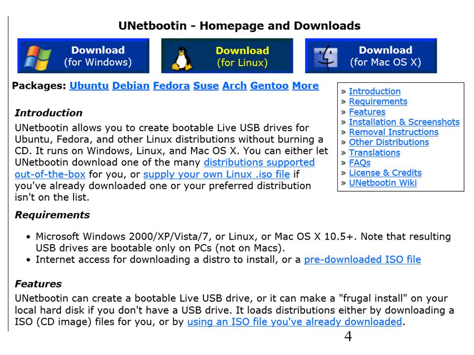 open source software unetbootin for windows 7
