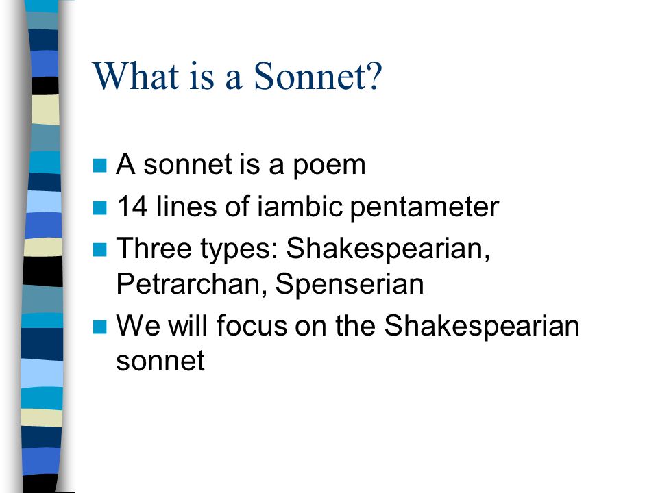 What is a Sonnet.
