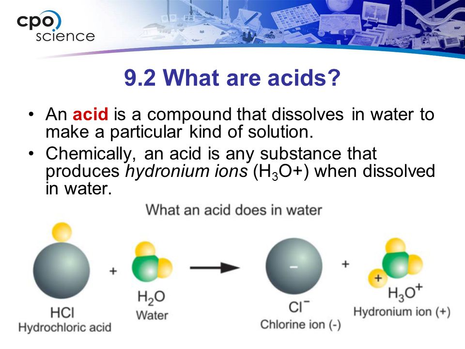 9.2 What are acids.