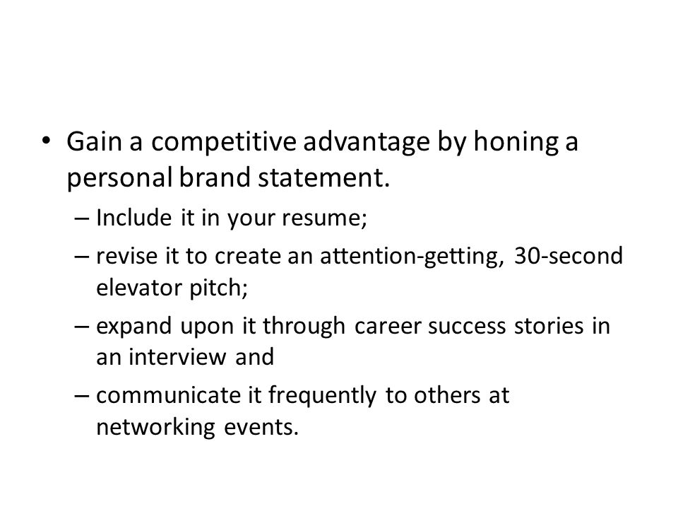 resume value proposition
