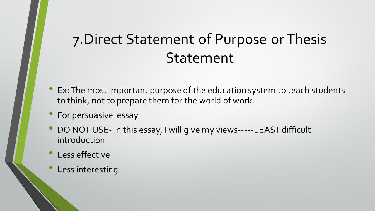 Purpose Of Education Essay