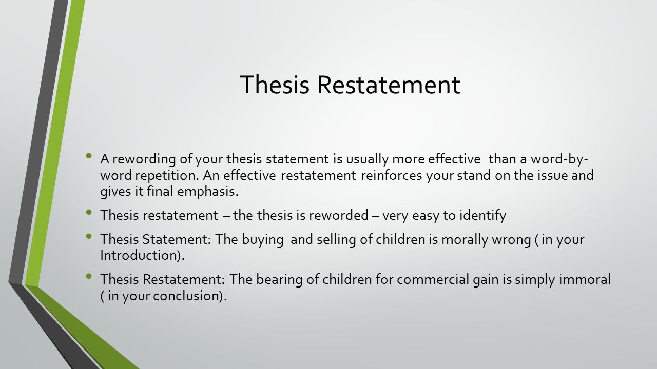 emphatic thesis emphatic thesis