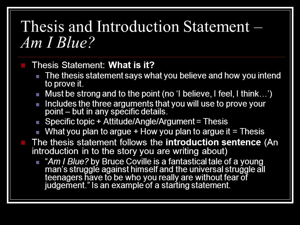 Introduction In Thesis