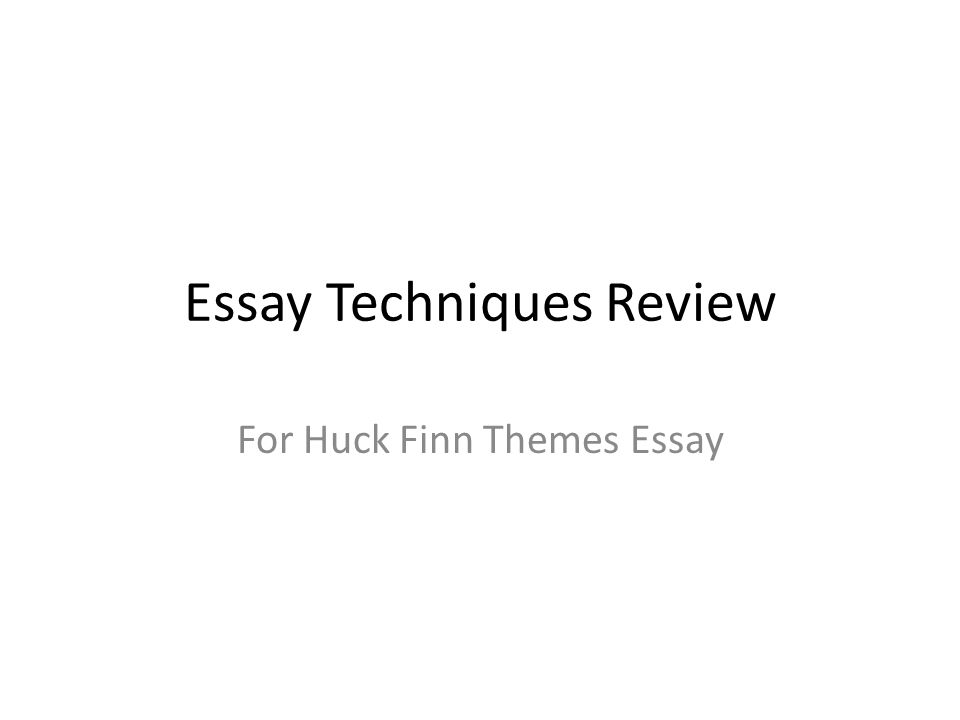 essay on huckleberry finn