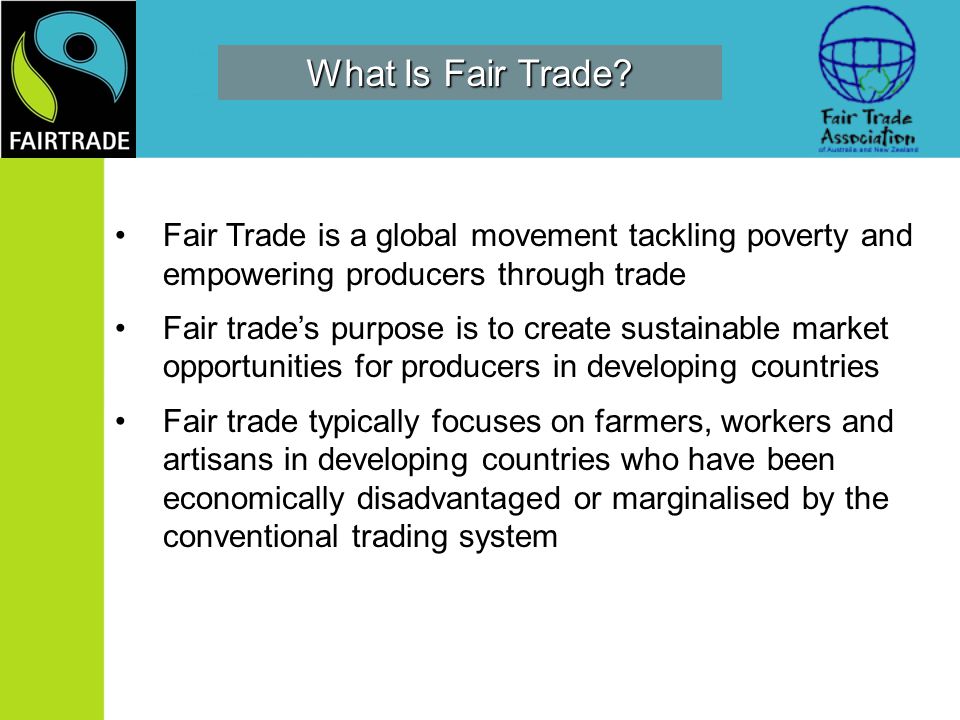 What Is Fair Trade.