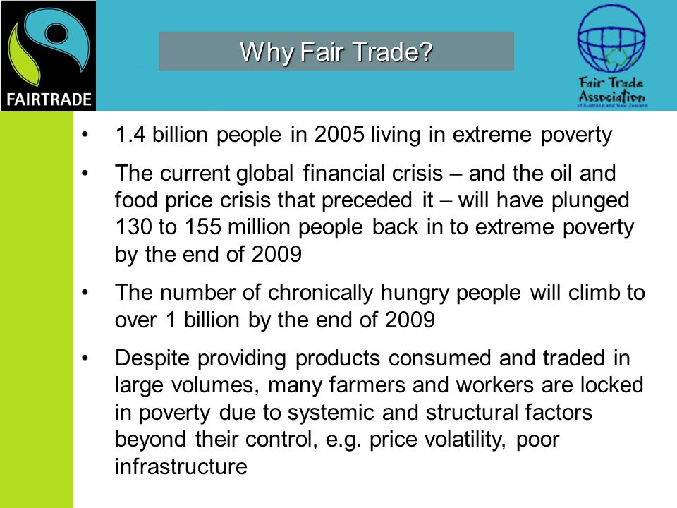 Why Fair Trade.