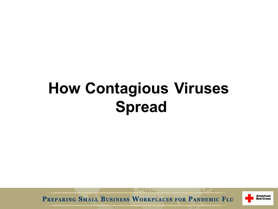 How Contagious Viruses Spread
