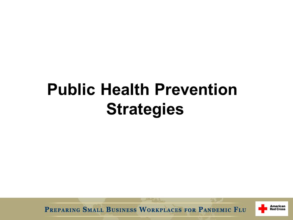 Public Health Prevention Strategies