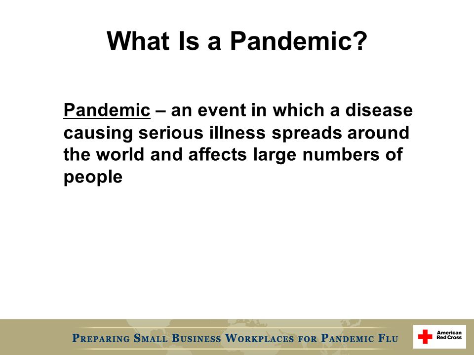 What Is a Pandemic.