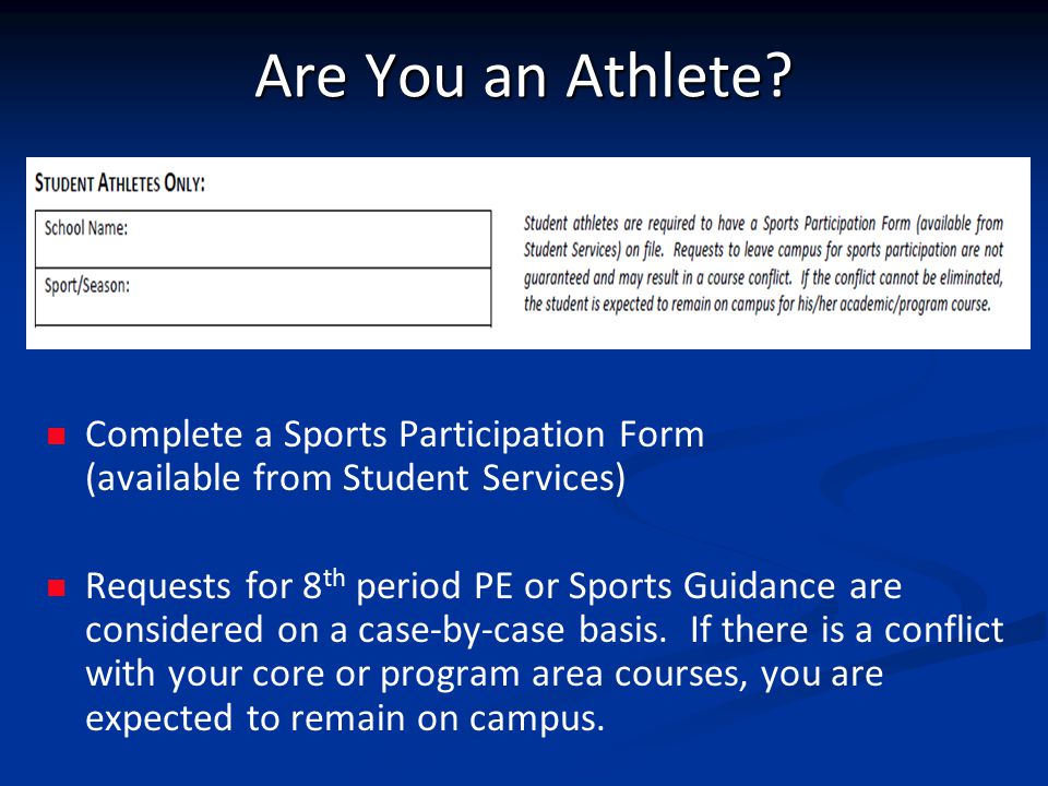 Are You an Athlete.