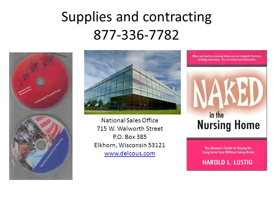 Supplies and contracting National Sales Office 715 W.