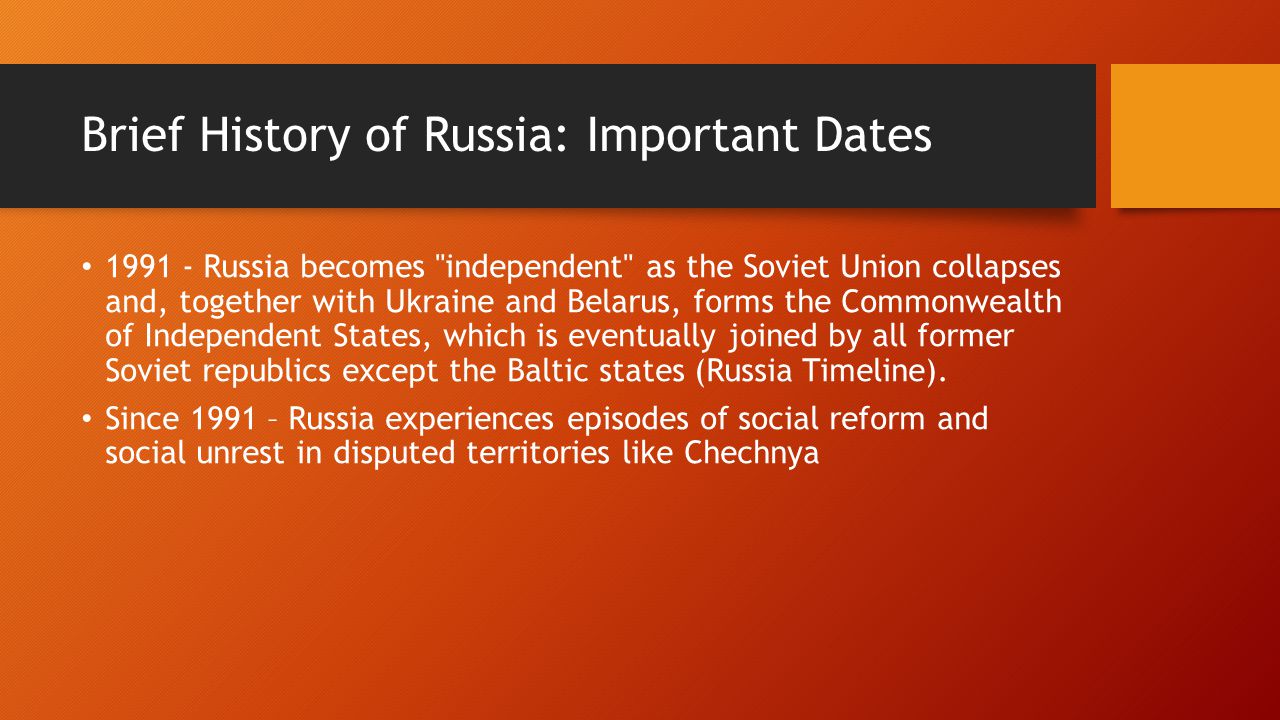 brief history of russia essay A brief history of ballet ballet by 1850 russia had become a leading creative center of the dance world, and as ballet continued to evolve. brief history of russia essay A brief history of ballet ballet by 1850 russia had become a leading creative center of the dance world, and as ballet continued to evolve.