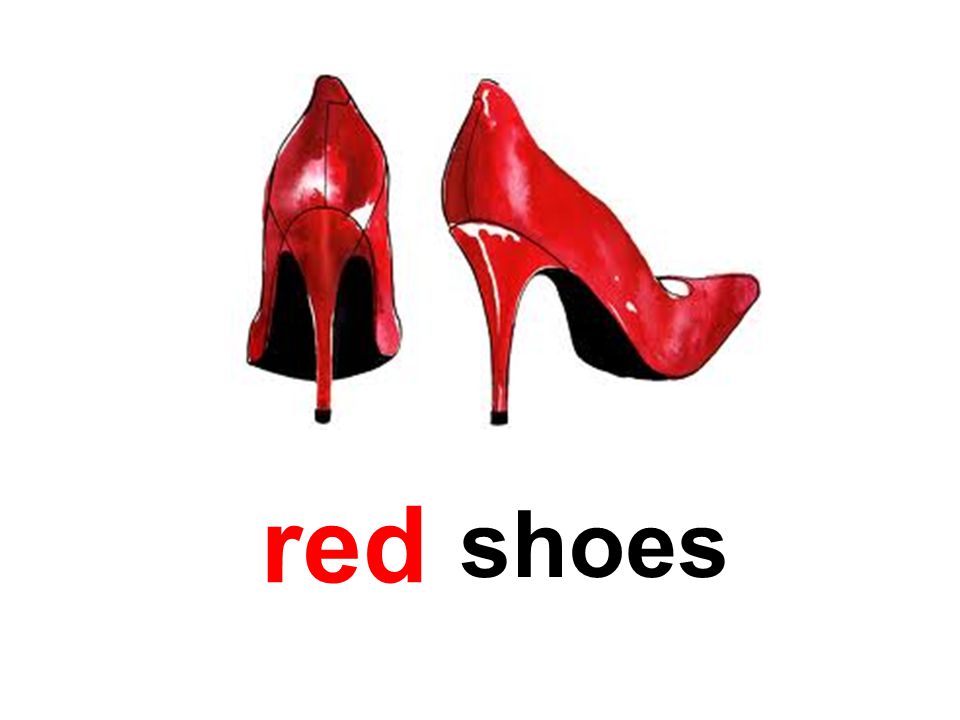 shoes red